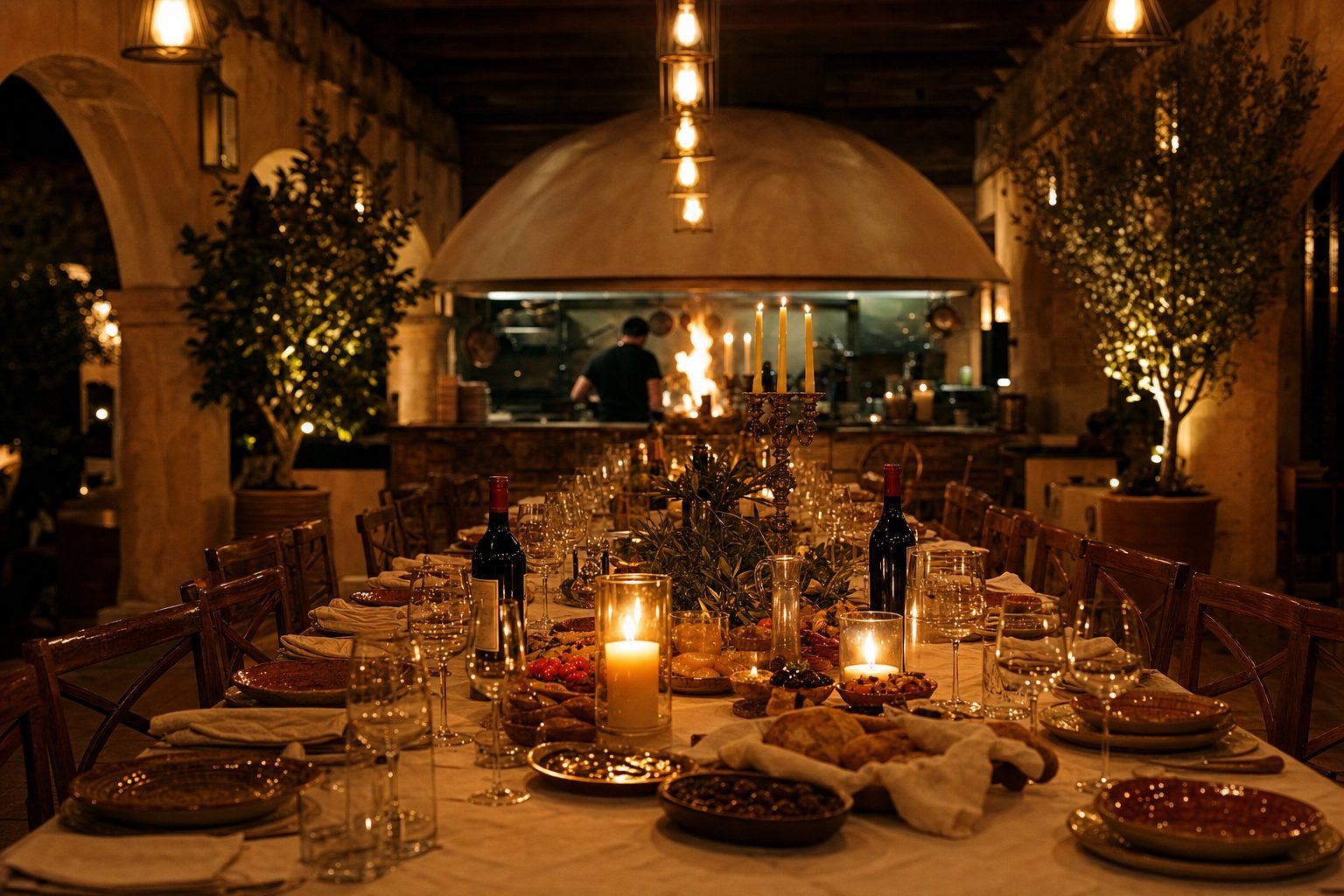 Story-world concept visualisation of the closing dinner