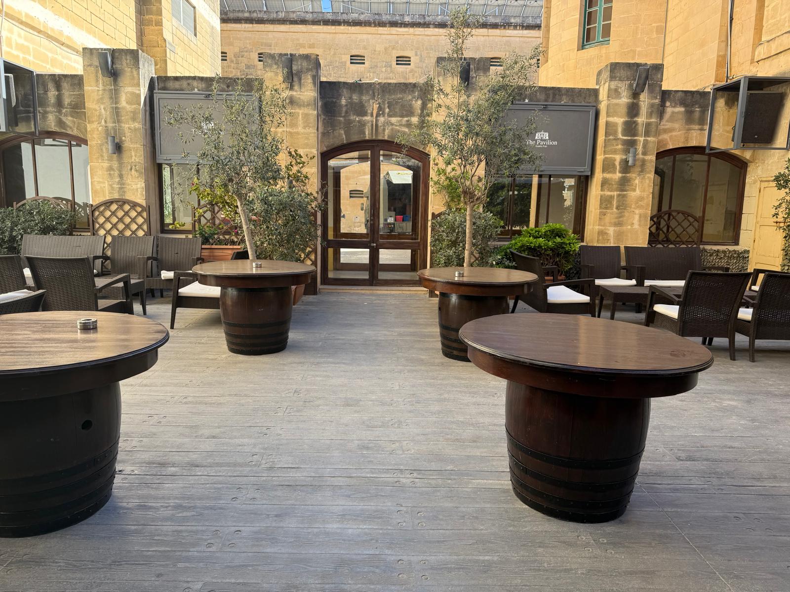 The Pavilion courtyard terrace