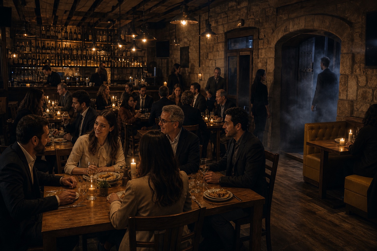 Story-world concept: hospitality normality begins to fracture inside Kordin