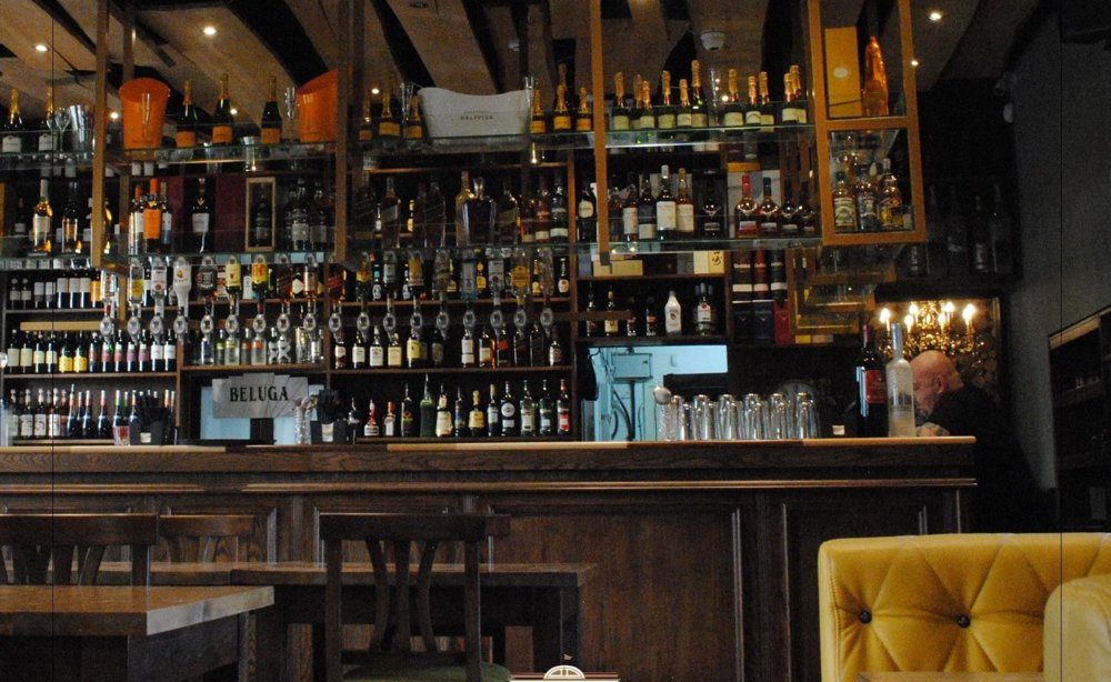 The Pavilion bar at night